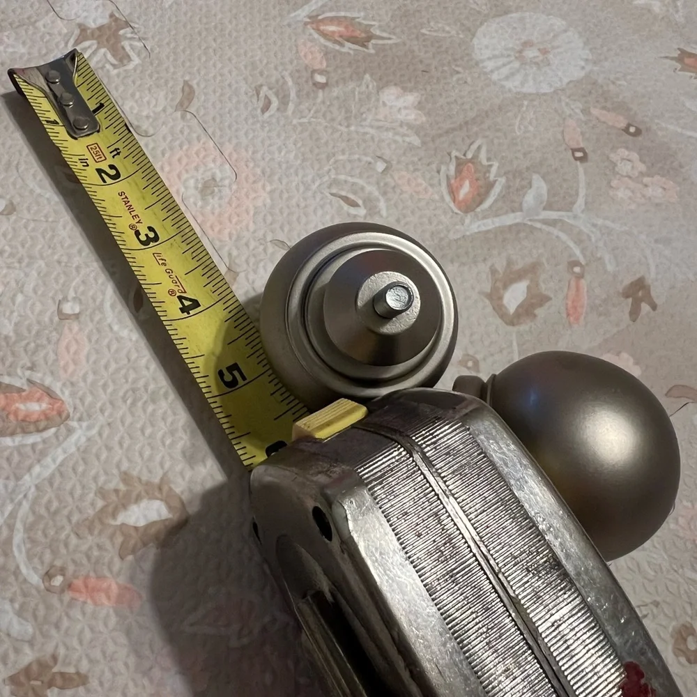 Pottery Barn brushed nickel‎ finials